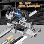 maxxt band saw with lightweight aluminum base, 10, side view