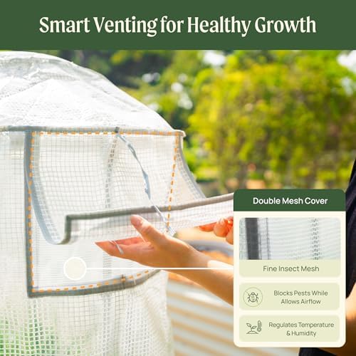 vego garden frost greenhouse cover system for 3.5' on a desk or shelf