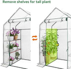 heyfurni walk in greenhouse with 3 tier 6 on a desk or shelf