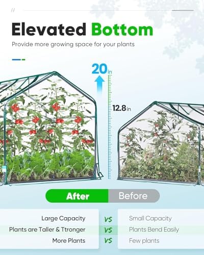 quictent mini greenhouse for indoor outdoor, portable quick-setup, close-up detail