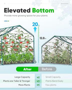 quictent mini greenhouse for indoor outdoor, portable quick-setup, close-up detail
