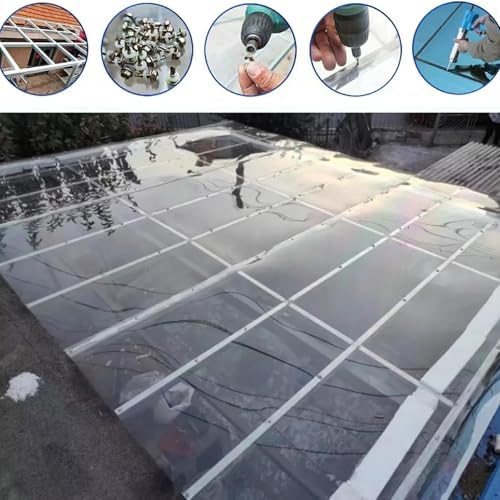 clear polycarbonate roofing sheets plastic roofing greenhouse panels shown in use