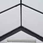 outsunny 8' x 6' x 7' walk-in greenhouse showing dimensions