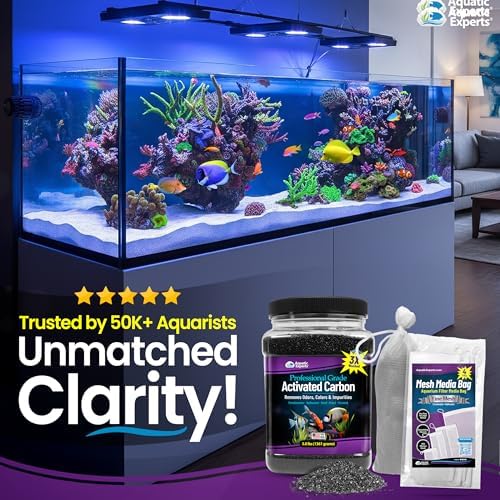 premium activated carbon for aquariums – 3 lbs, front angle view