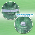replacement greenhouse cover for walk in greenhouse frame, front angle view