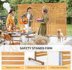 vingli 74" x 36" wooden privacy fence for shown in use