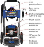 westinghouse wpx3000e electric pressure washer, 3000 max psi, side view