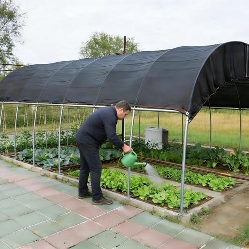 garden shade cloth suitable for plants outdoor vegetables shown in use