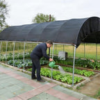 garden shade cloth suitable for plants outdoor vegetables shown in use