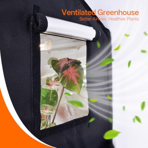 bstrip small greenhouse, gm3 indoor greenhouse with grow, close-up detail