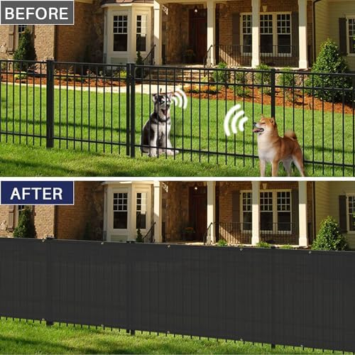 windscreen4less 6'x50' privacy fence screen heavy duty windscreen shown in use