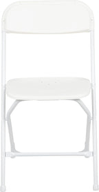 Flash Furniture Hercules Series Plastic Folding Chair - White - 20 Pack 650LB Weight Capacity Comfortable Event Chair-Lightweight Folding Chair