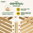 greenes fence premium cedar outdoor air conditioning cover on a desk or shelf