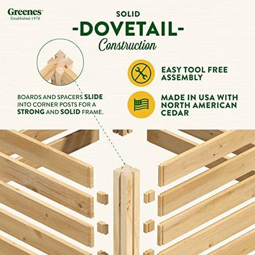 greenes fence premium cedar outdoor air conditioning cover on a desk or shelf