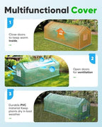 quictent mini greenhouse for indoor outdoor, portable quick-setup, side view