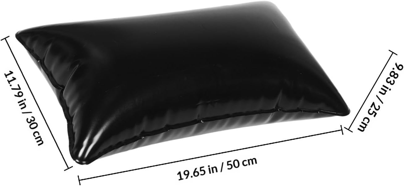 Inflatable Hammock Pillow Insert PVC Black for Swing and Hammock | Camping and Outdoor Use, Stable Support, Versatile Design for Safe Usage Environment