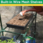 miracle-gro walk-in greenhouse, removable shelves, transparent, 4'8"x29", view 9