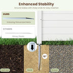 s afstar 3 panels outdoor privacy fence, 48”, close-up detail