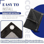 cool area 60-70% mesh tarp shade screen with, close-up detail