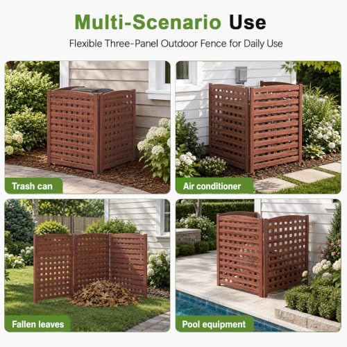 32" w x 38" h air conditioner fence on a desk or shelf