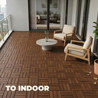 jurax interlocking wood deck tiles, 10pcs patio flooring, close-up detail