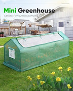 quictent mini greenhouse for indoor outdoor, portable quick-setup shown in use
