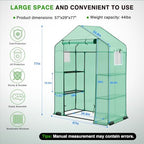 yesker greenhouse 57"x29"x77" walk in green house shown in use