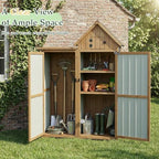 outdoor storage cabinet weatherproof with 3 adjustable shelves, package contents