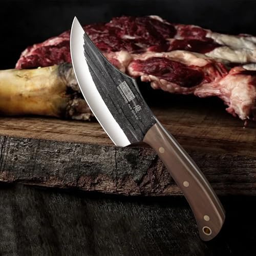 hoshanho butcher knife set, sharp kitchen knife set on a desk or shelf