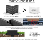 kozyard 50" w x 48" h outdoor privacy showing dimensions
