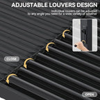 aoxun louvered pergola 12' x16' full-aluminum outdoor gazebo, view 10