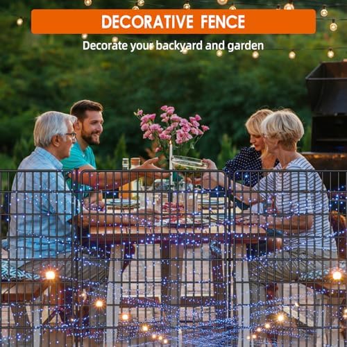 15 panels no dig fence with gate, 32, front angle view