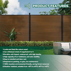 mondaria privacy fence for outside, 6ftx7.6ft outdoor privacy, view 9