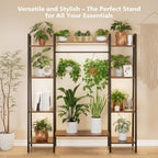 bacekoll plant stand with grow lights 6 tier showing dimensions