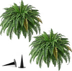 45in fake ferns- large artificial plants outdoor, uv on a desk or shelf
