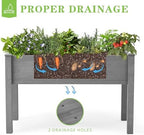 raised garden bed with legs, 48×24×30 cedar wood on a desk or shelf
