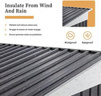 vongrasig 5 x 3 x 6 ft outdoor showing dimensions