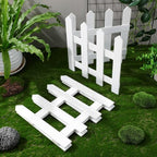 ganazono small wooden picket fence for christmas tree showing dimensions