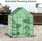 happygrill greenhouse for outdoors, portable greenhouse with pe, view 9