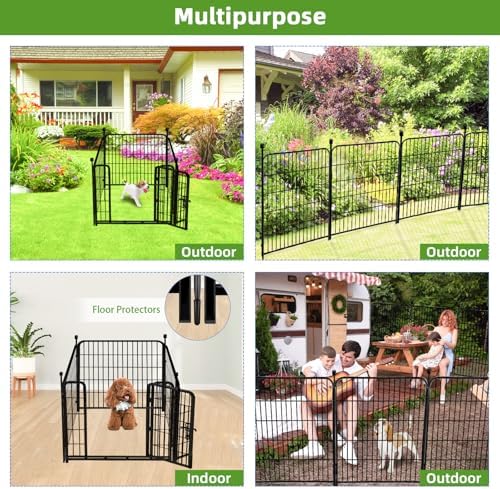 adavin garden fencing 36 inch high, low threshold showing dimensions