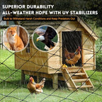 heavy duty bird netting for garden with 1", close-up detail