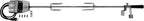 OneGrill Heavy Duty Chrome Steel Universal Grill Rotisserie Kit with 13 Watt 50 lb. Stainless Electric Motor - 45 Inch X 1/2 Inch Hexagon Spit Rod (Grills Up to 38 Inches Wide) NOT for Weber