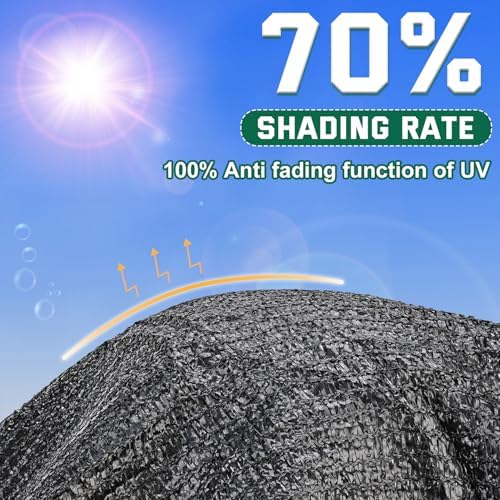kesfitt 70% shade cloth 10x20 ft for patio, front angle view