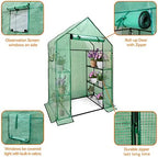 walk in greenhouse with shelves,walk-in plant plastic green showing dimensions