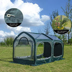 porayhut pop up greenhouse cover flower house mini, front angle view