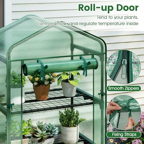 giantex mini greenhouse indoor outdoor, 27" x 19", package contents