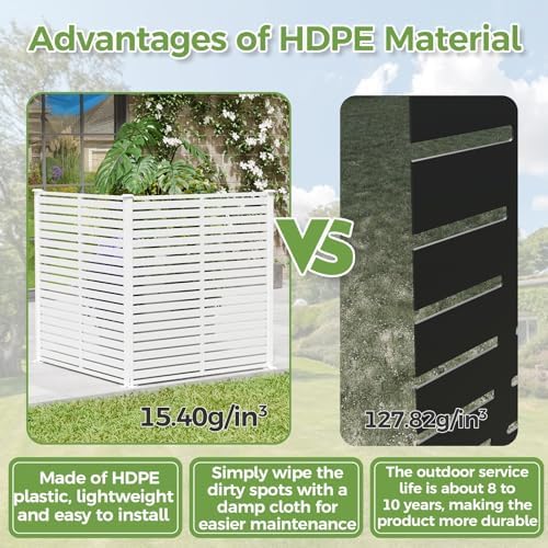 air conditioner fence panels, 47" w x 48" showing dimensions