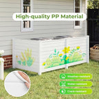 giantex no-dig air conditioner fence, 3 panels, 48''w, close-up detail