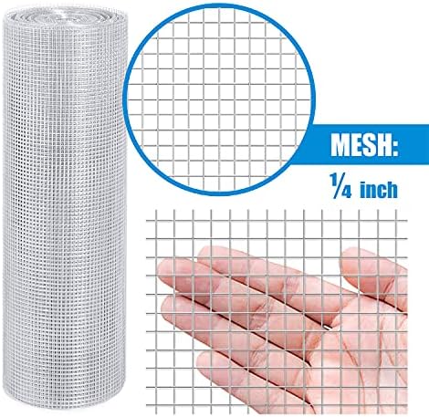 Fencer Wire 23 Gauge Galvanized Hardware Cloth with Mesh Size 1/4" x 1/4" (2 ft. x 25 ft.)