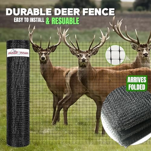 oldmacdonald deer and animal fence barrier netting (55gr/sq, close-up detail